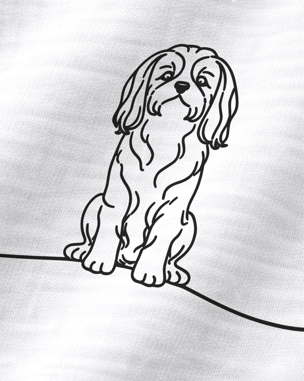 Motiv nah - Line Art Shih Tzu mit Herz