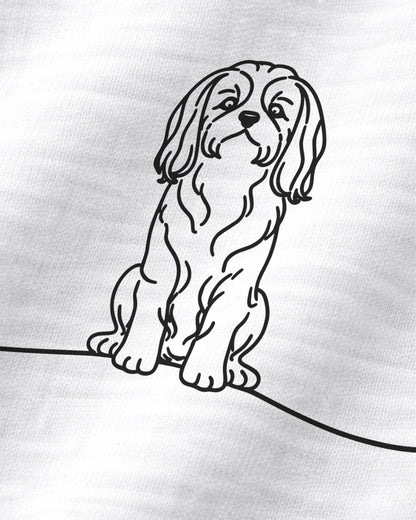 Motiv nah - Line Art Shih Tzu mit Herz