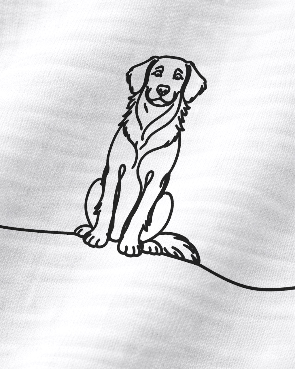 Motiv nah - Line Art Toller mit Herz