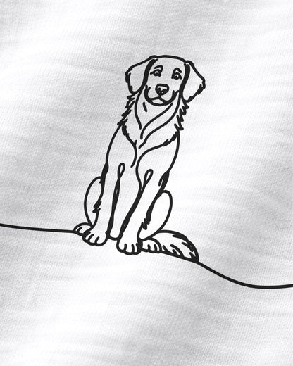 Motiv nah - Line Art Toller mit Herz