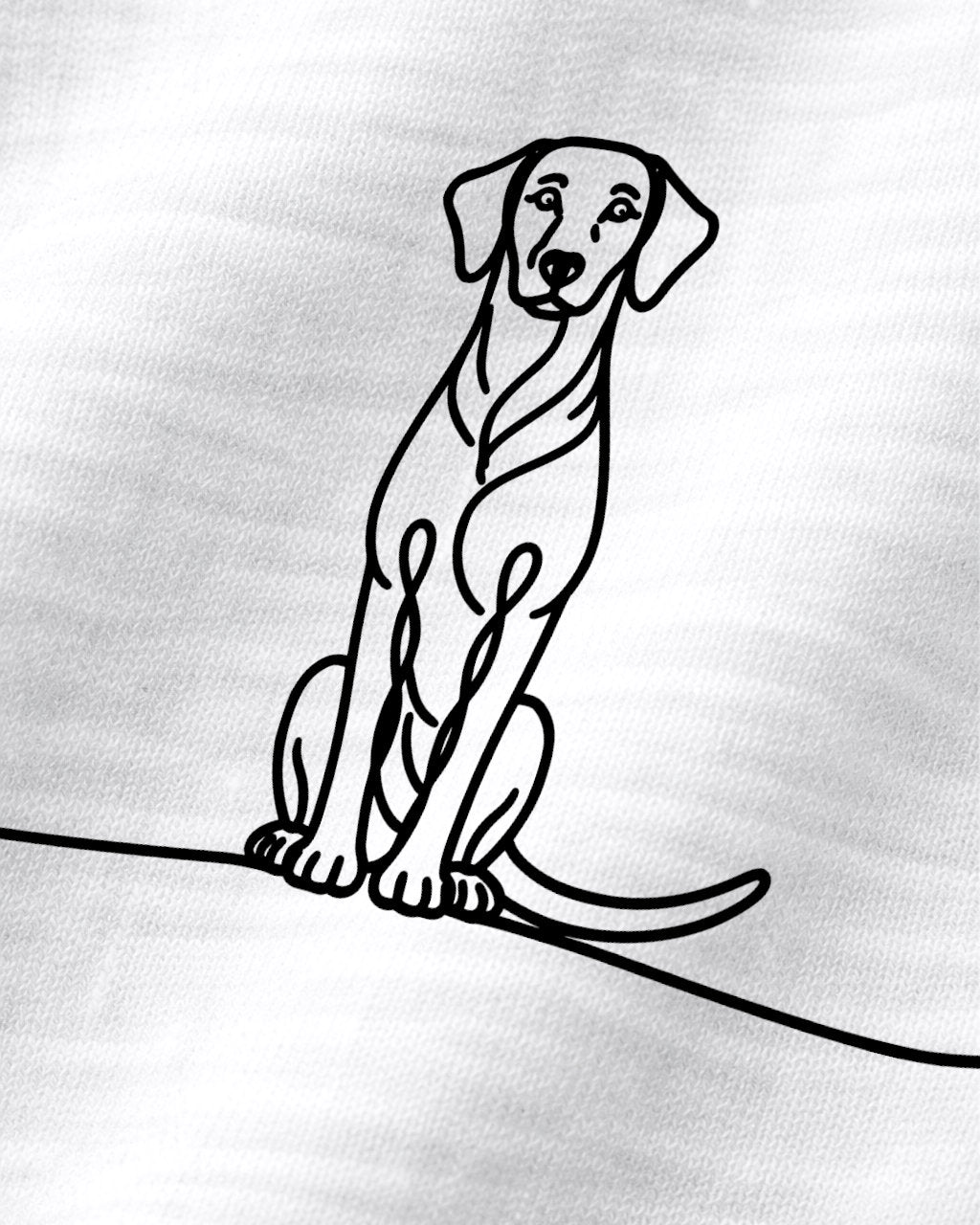 Detailbild - Line Art - Hund mit Herz - Vizsla