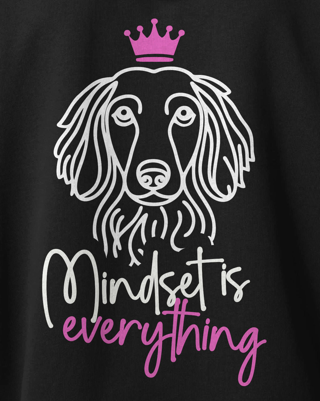 Motiv nah - Mindset is everything - Dackel langhaar