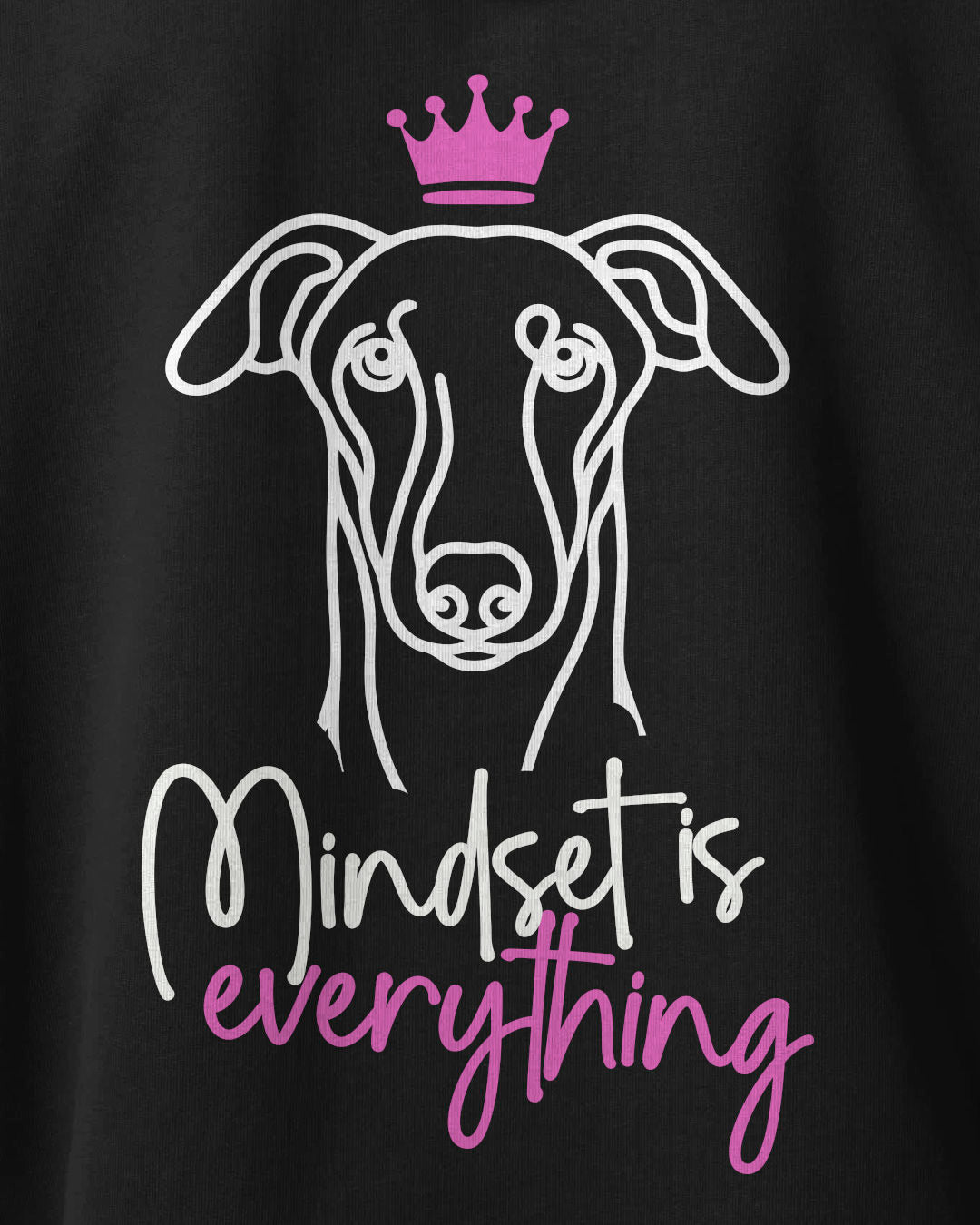 Greyhound - Mindset is everything - Organic Hoodie