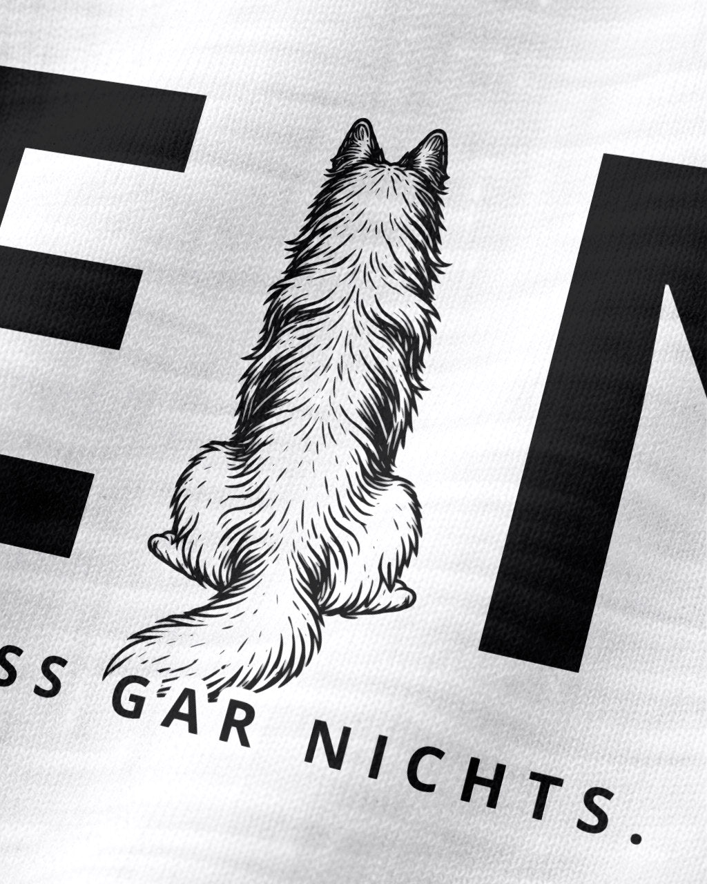 Motiv nah - Nein.Ich muss gar nichts. - Altdeutscher Schäferhund