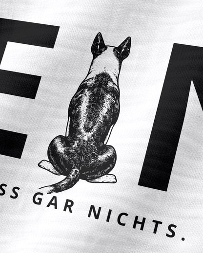 Nein. Ich muss gar nichts. - Bullterrier - Detailaufnahme