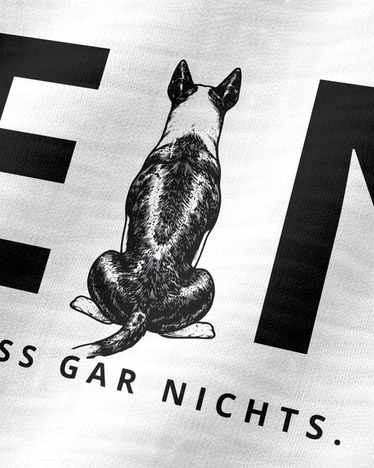 Nein. Ich muss gar nichts. - Bullterrier - Detailaufnahme