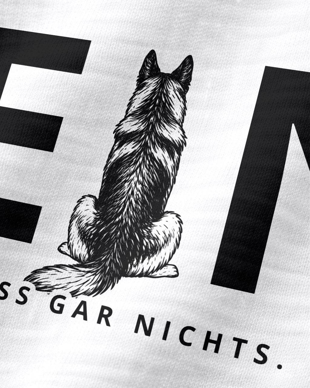 Motiv nah - Nein.Ich muss gar nichts. - Deutscher Schäferhund
