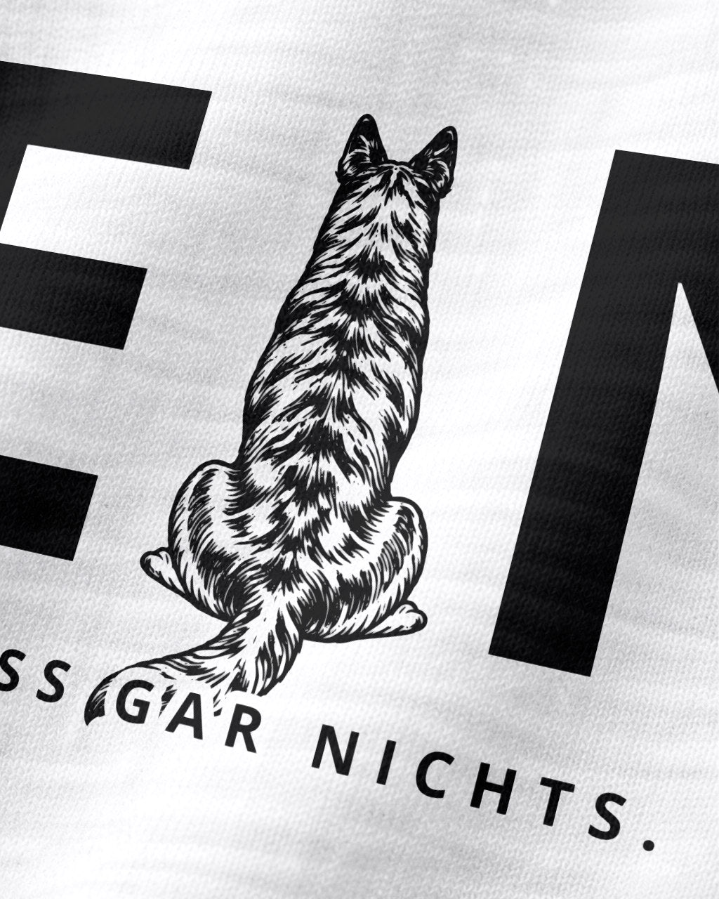 Motiv nah - Nein.Ich muss gar nichts. - Herder kurzhaar