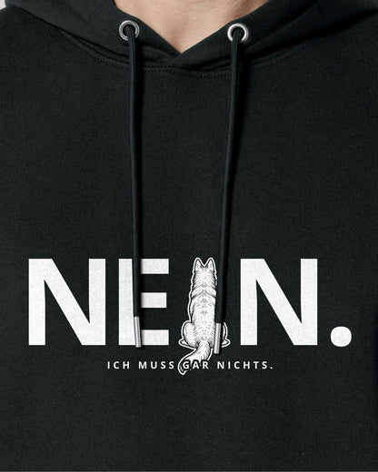 Motiv nah - Nein.Ich muss gar nichts. - Weißer Schäferhund