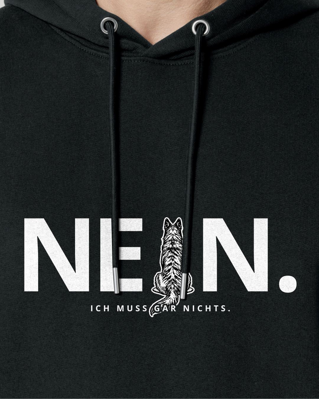 Motiv nah - Nein.Ich muss gar nichts. - Herder langhaar
