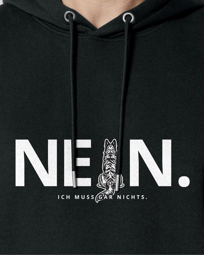 Motiv nah - Nein.Ich muss gar nichts. - Herder langhaar