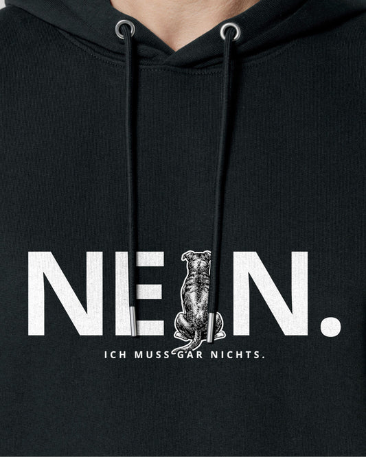 Motiv nah - Nein. Ich muss gar nichts. - Staffordshire Bullterrier