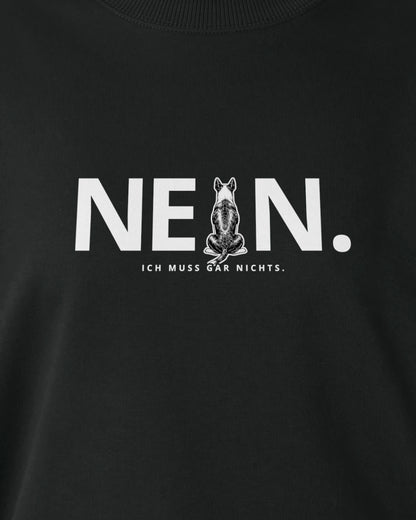 Motiv nah - Nein. Ich muss gar nichts. - Bullterrier