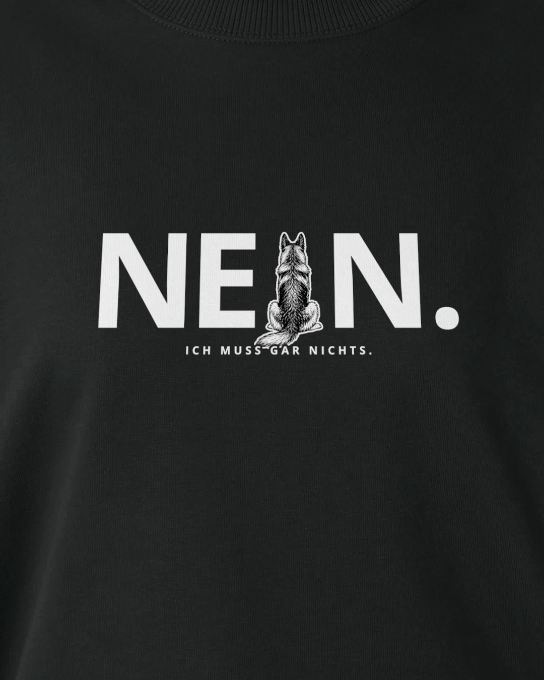 Motiv nah - Nein.Ich muss gar nichts. - Deutscher Schäferhund
