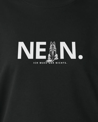 Motiv nah - Nein.Ich muss gar nichts. - Deutscher Schäferhund