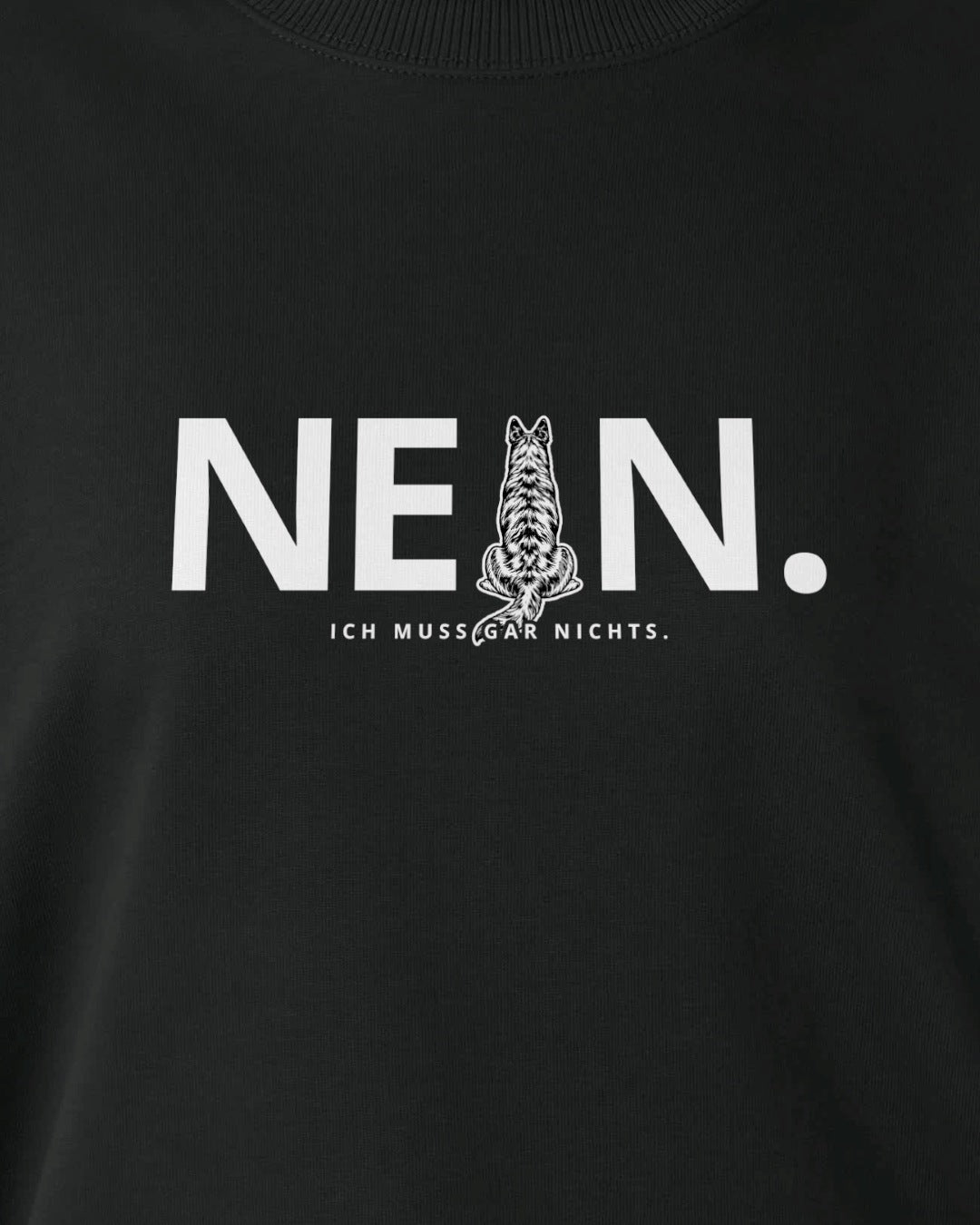 Motiv nah - Nein.Ich muss gar nichts. - Herder kurzhaar