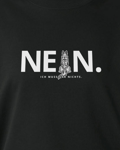 Motiv nah - Nein.Ich muss gar nichts. - Herder langhaar