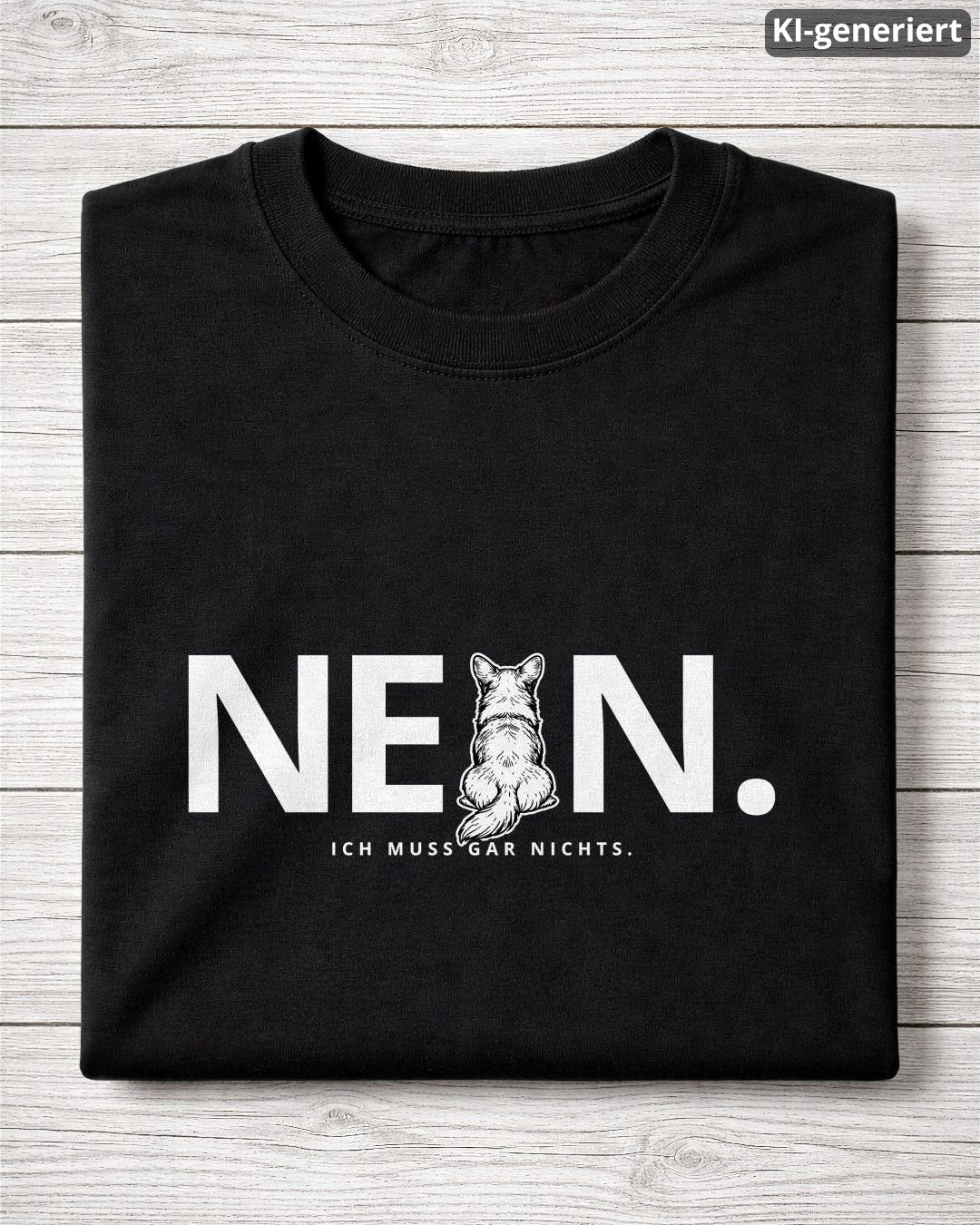 KI-generiertes Detailbild - Nein. Ich muss gar nichts. - Corgi