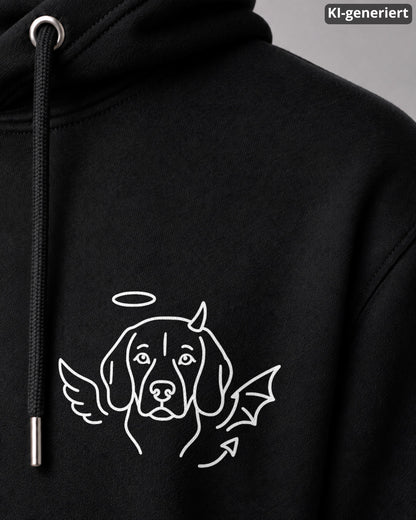 KI-generiertes Detailbild – Halo & Horns - Beagle
