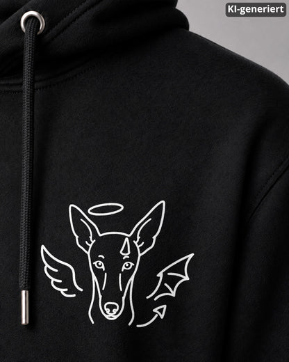 KI-generiertes Detailbild – Halo & Horns - Podenco