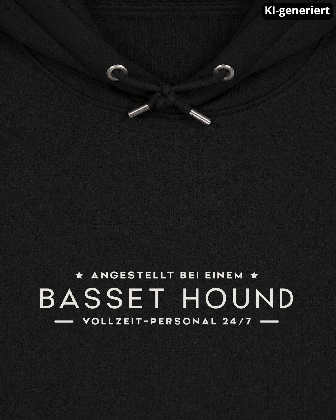 KI-generiertes Detailbild – Vollzeit-Personal - Basset Hound