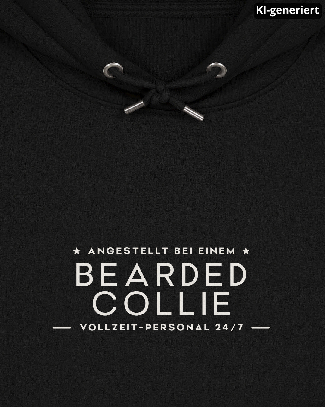 KI-generiertes Detailbild – Vollzeit-Personal - Bearded Collie