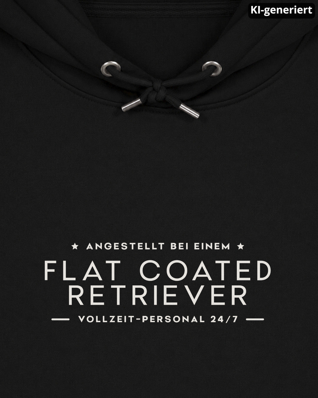 KI-generiertes Detailbild – Vollzeit-Personal - Flat Coated Retriever