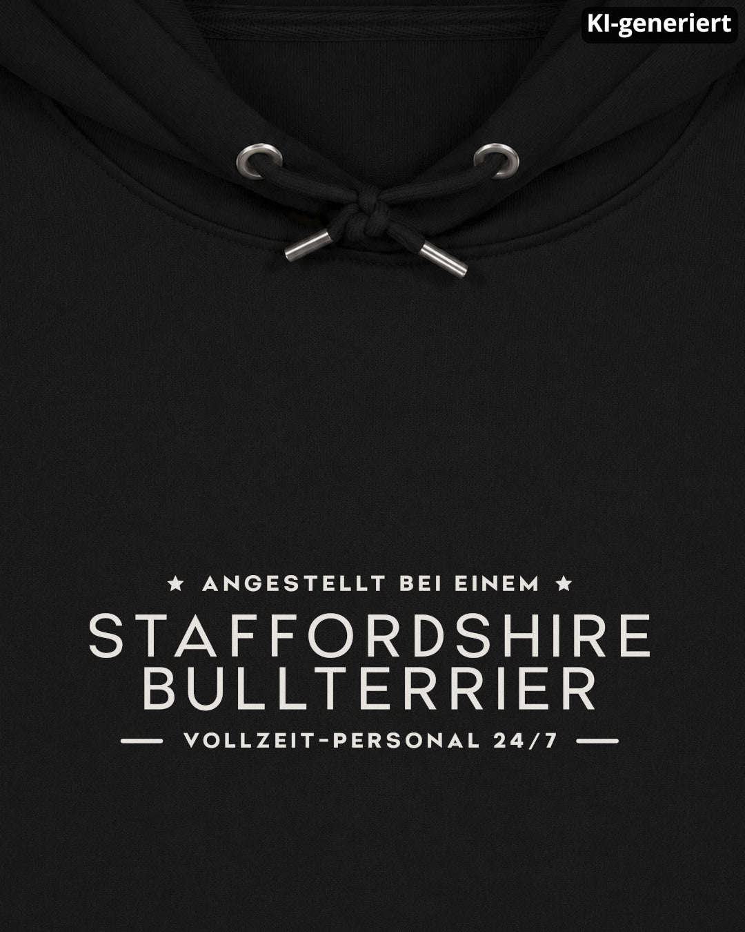 KI-generiertes Detailbild – Vollzeit-Personal - Staffordshire Bullterrier