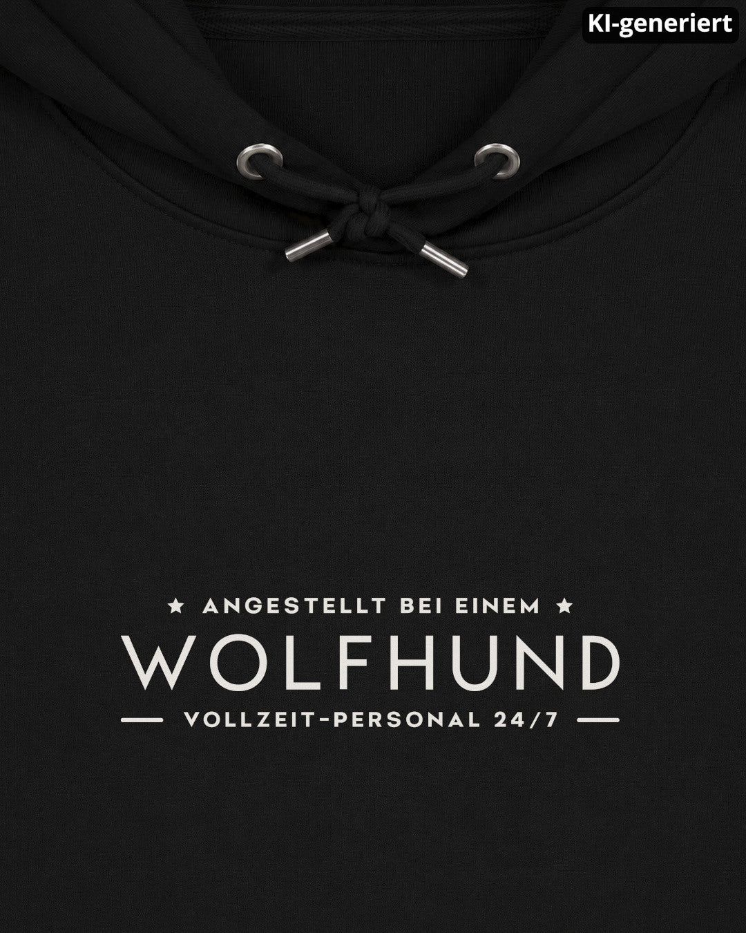 KI-generiertes Detailbild – Vollzeit-Personal - Wolfhund