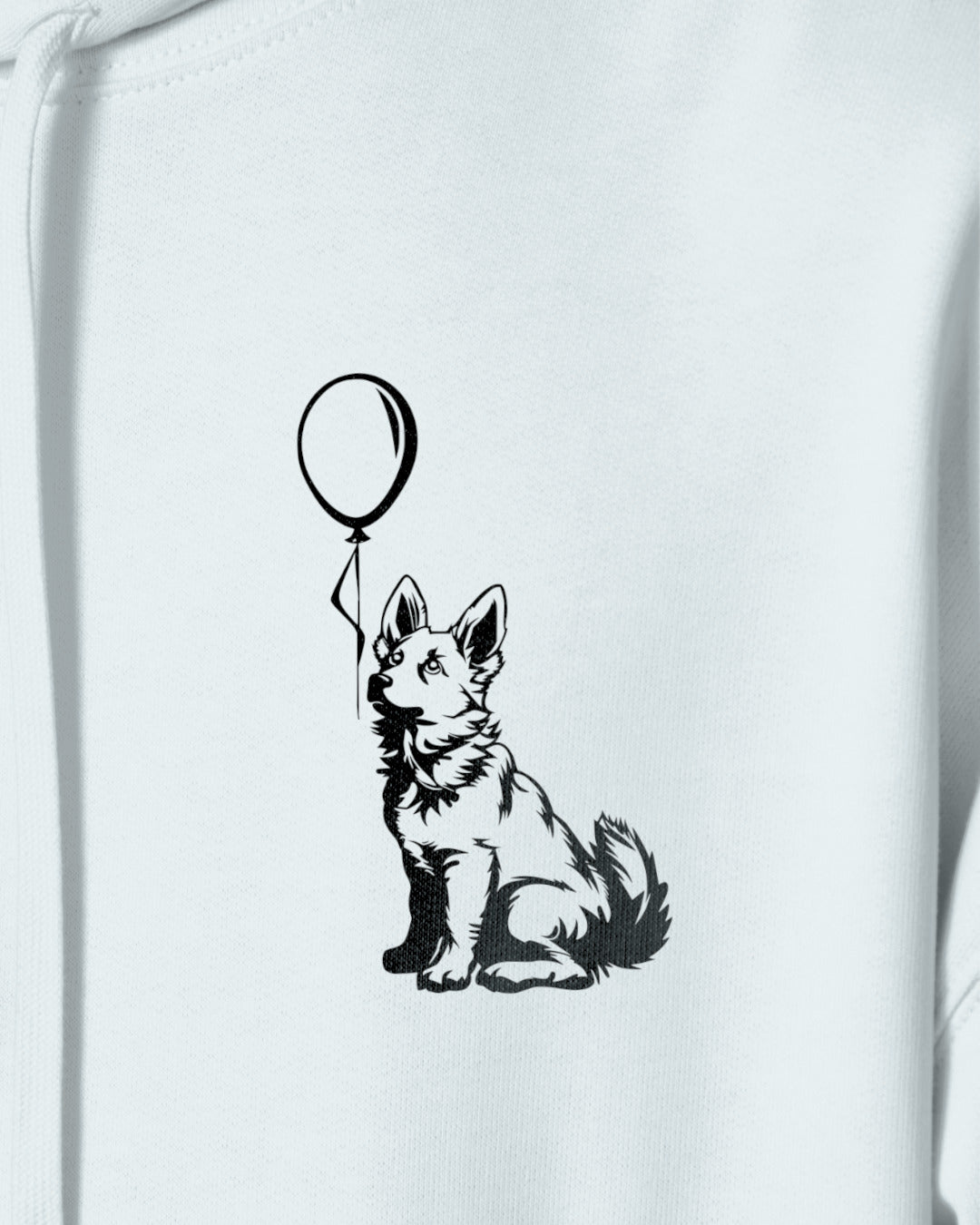 Detailbild – Ballon - Weißer Schäferhund