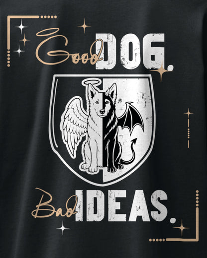 Detailbild – Good Dog. Bad Ideas. - Weißer Schäferhund