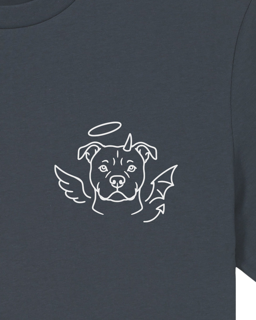 Detailbild – Halo & Horns - Staffordshire Bullterrier