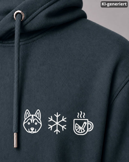 Detailbild – Hund Schneeflocke Glühwein - Husky