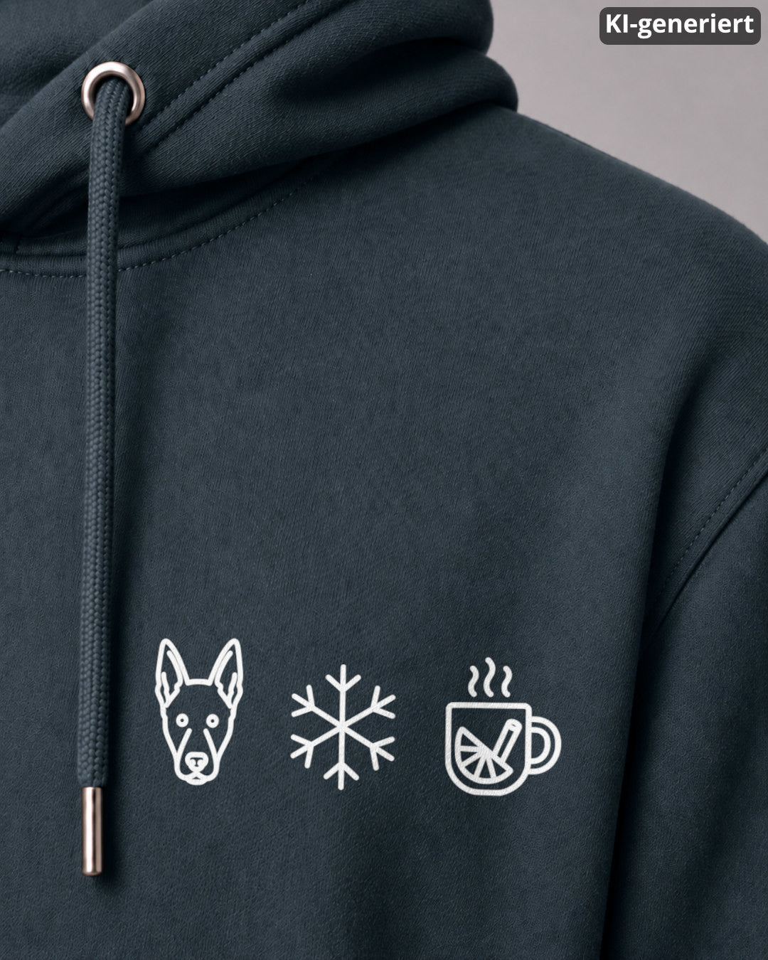 Detailbild – Hund Schneeflocke Glühwein - Malinois