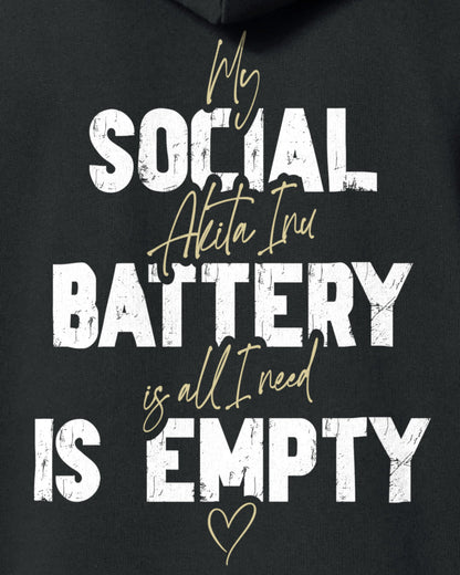Detailbild – Social Battery Is Empty - Akita