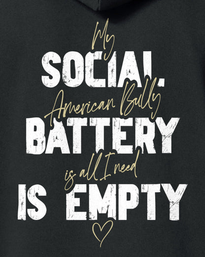 Detailbild – Social Battery Is Empty - American Bully