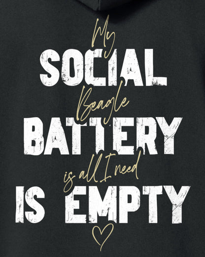 Detailbild – Social Battery Is Empty - Beagle
