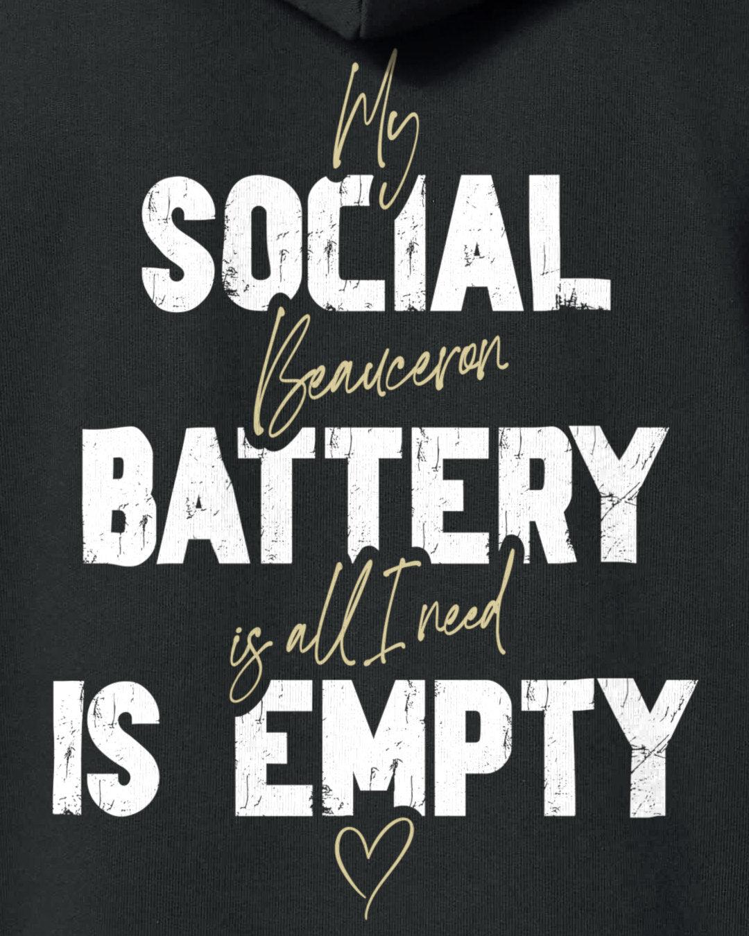 Detailbild – Social Battery Is Empty - Beauceron