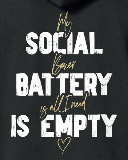 Detailbild – Social Battery Is Empty - Boxer