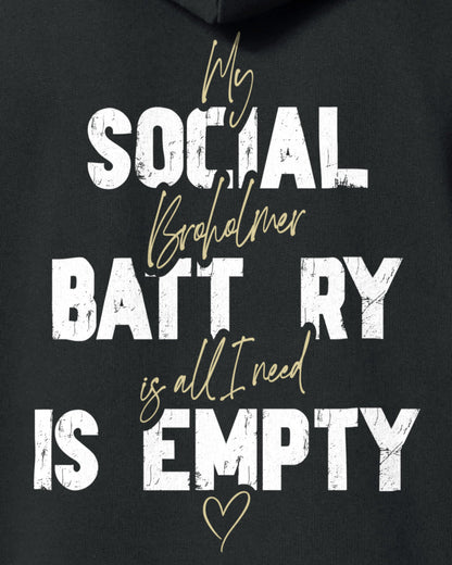 Detailbild – Social Battery Is Empty - Broholmer