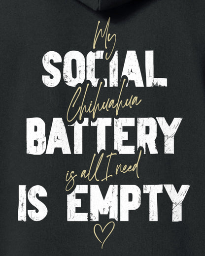 Detailbild – Social Battery Is Empty - Chihuahua