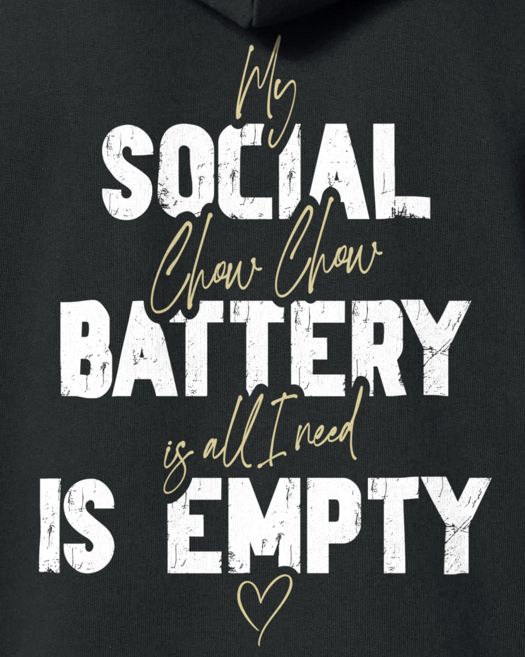 Detailbild – Social Battery Is Empty - Chow Chow