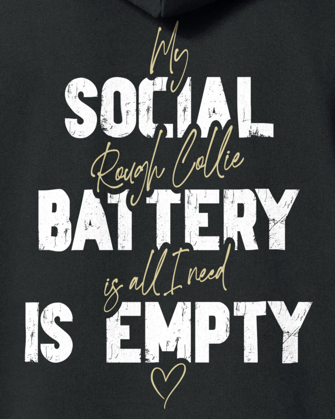 Detailbild – Social Battery Is Empty - Collie
