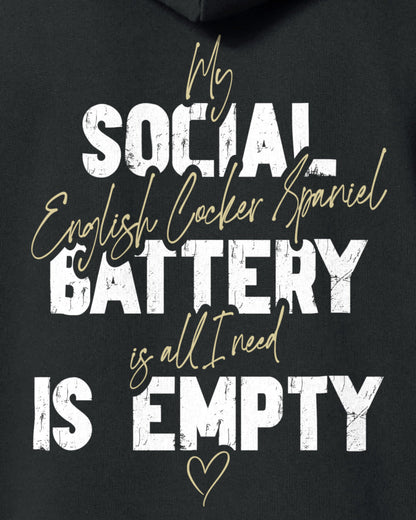 Detailbild – Social Battery Is Empty - Cocker Spaniel