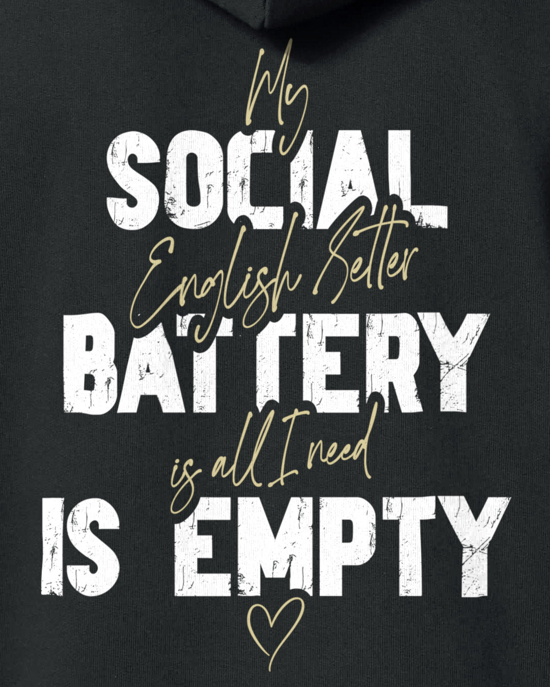 Detailbild – Social Battery Is Empty - English Setter