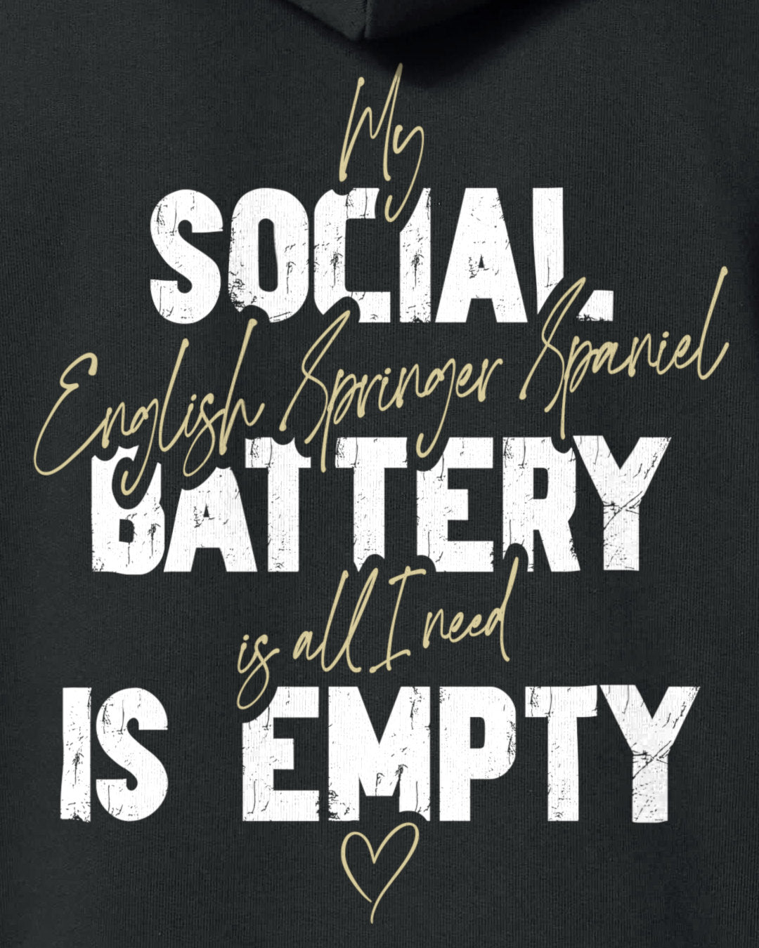 Detailbild – Social Battery Is Empty - English Springer Spaniel