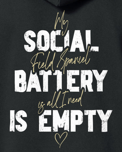 Detailbild – Social Battery Is Empty - Field Spaniel