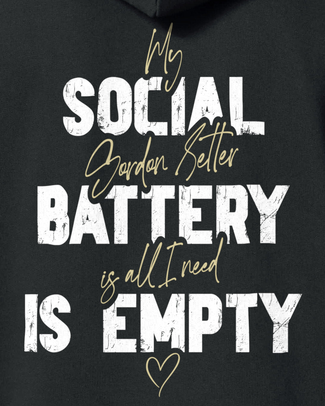 Detailbild – Social Battery Is Empty - Gordon Setter