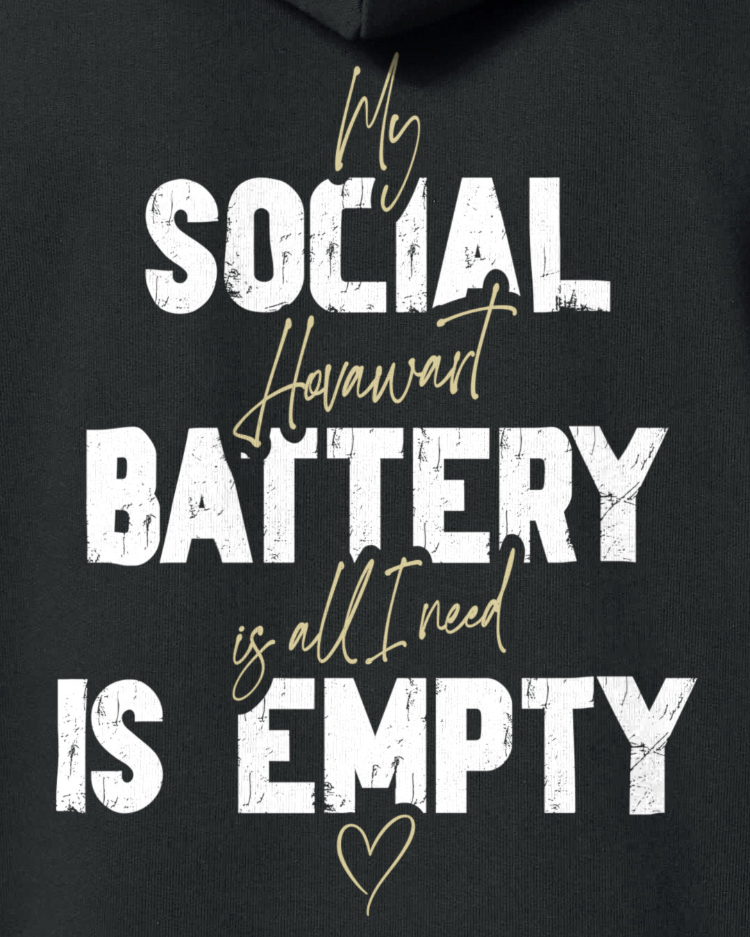 Detailbild – Social Battery Is Empty - Hovawart