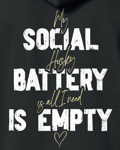 Detailbild – Social Battery Is Empty - Husky